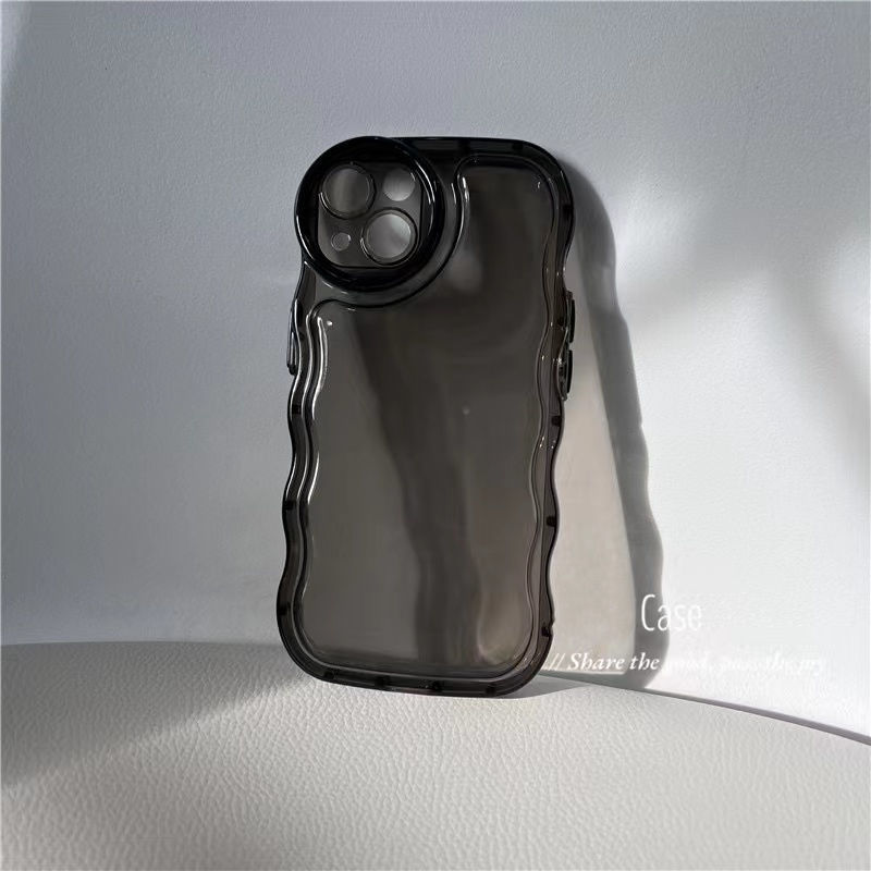 簡約大波浪透明iPhone14手機殼