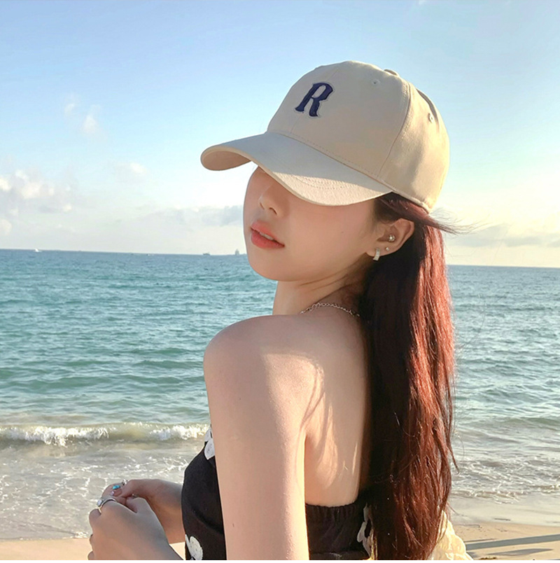 "棒球帽學生時尚夏季海邊沙灘遮陽帽/
