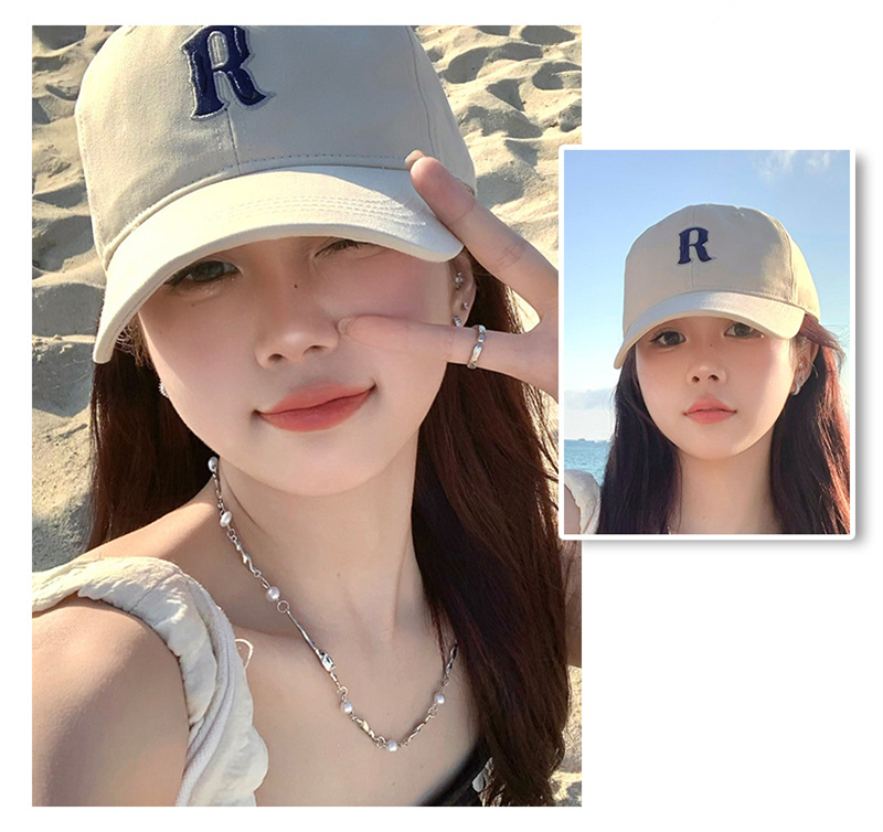 "棒球帽學生時尚夏季海邊沙灘遮陽帽