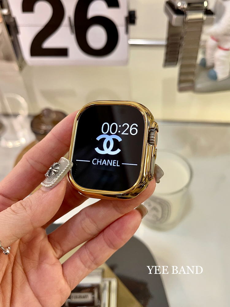 蘋果手錶半包硬保護殼電鍍Applewatch