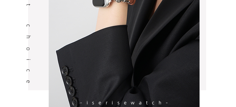 【新中式】皮質高級感串珠iwatch錶帶