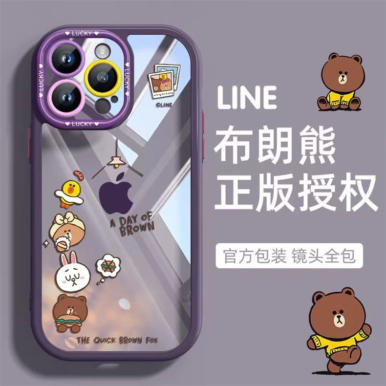 "LINE布朗熊卡通iPhone保護殼/